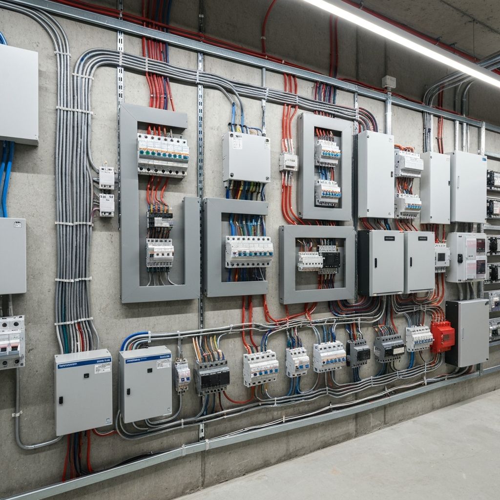 Verteilerkästen und Komponenten